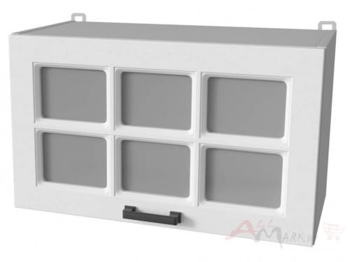 Шкаф навесной Интерлиния ВШГ60ст-360 модуль кухни Мила Деко в цвете белый
