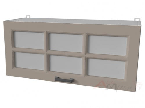 Шкаф навесной Интерлиния ВШГ80ст-360 модуль кухни Мила Деко в цвете луна