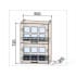 Шкаф под посуду Интерлиния ВШС50-720-2дг(2ст) модуль кухни Мила Деко в цвете белый