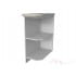 Шкаф-стеллаж нижний Интерлиния НПз30(П) модуль кухни Мила Деко в цвете серый
