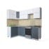 Шкаф под посуду Интерлиния ВШС60-720-2дв модуль кухни Мила Глосс в цвете асфальт