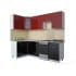 Шкаф под посуду Интерлиния ВШС50-720-1дв модуль кухни Мила Глосс в цвете бордовый