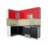 Шкаф под посуду Интерлиния ВШС60-720-2дв модуль кухни Мила Глосс в цвете красный