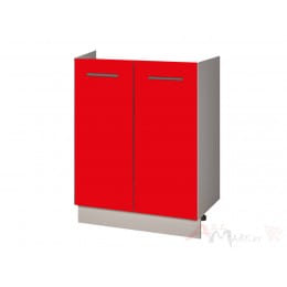 Шкаф под мойку Интерлиния Мила Gloss НШ60м-2дв, красный