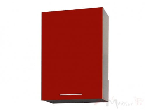 Шкаф под посуду Интерлиния ВШС50-720-1дв модуль кухни Мила Глосс в цвете бордовый