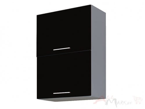 Шкаф под посуду Интерлиния ВШС50-720-2дг модуль кухни Мила Глосс в цвете черный
