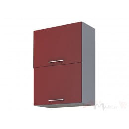 Шкаф под посуду Интерлиния Мила Gloss ВШС50-720-2дг, бордовый