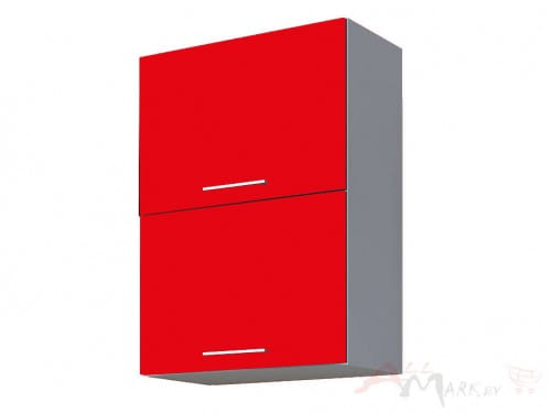 Шкаф под посуду Интерлиния ВШС50-720-2дг модуль кухни Мила Глосс в цвете красный