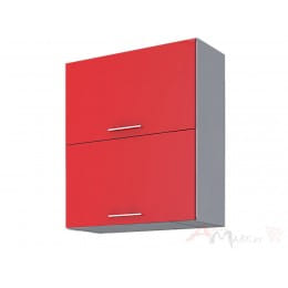 Шкаф под посуду Интерлиния Мила Gloss ВШС60-720-2дг, красный