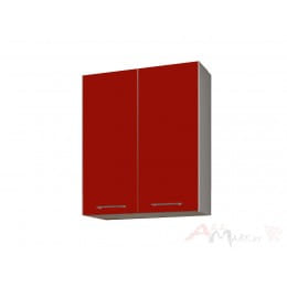 Шкаф под посуду Интерлиния Мила Gloss ВШС60-720-2дв, бордовый