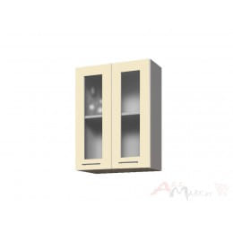 Шкаф навесной Интерлиния Мила Gloss ВШ60ст-720-2дв, ваниль