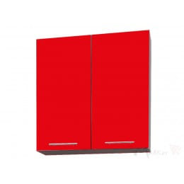Шкаф навесной Интерлиния Мила Gloss ВШ70-720-2дв, красный