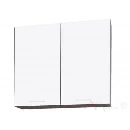 Шкаф навесной Интерлиния Мила Gloss ВШ80-720-2дв, белый