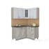 Шкаф навесной Интерлиния ВШ40-720-1дв модуль кухни Мила Хольц в цвете дуб серый