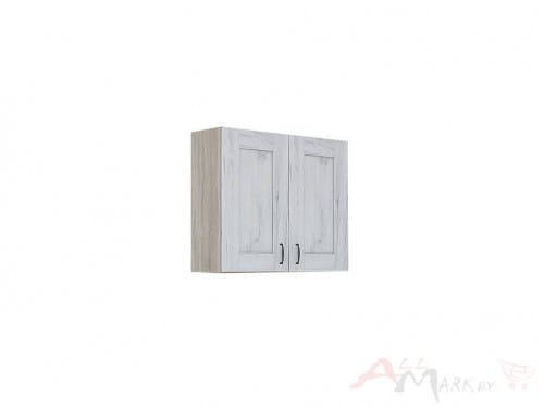 Шкаф навесной Интерлиния ВШ80-720-2дв модуль кухни Мила Хольц в цвете дуб белый