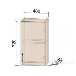Шкаф навесной Интерлиния Мила Крафт ВШ40-720-1дв