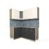 Шкаф навесной угловой Интерлиния ВШУст-720 модуль кухни Мила в цвете вудлайн кремовый