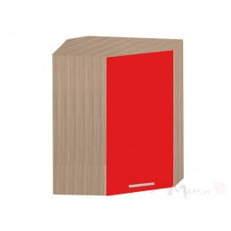 Шкаф навесной угловой Интерлиния Мила ВШУ-720 красный