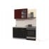 Шкаф навесной Интерлиния ВШ50ст-720-1дв модуль кухни Мила Пластик в цвете бордовый