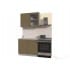 Шкаф навесной Интерлиния ВШ50ст-720-1дв модуль кухни Мила Пластик в цвете капучино