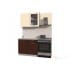 Шкаф под посуду Интерлиния ВШС50ст-720-1дв модуль кухни Мила Пластик в цвете шоколад