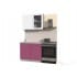 Шкаф навесной Интерлиния ВШ50ст-720-1дв модуль кухни Мила Пластик в цвете белый