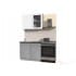 Шкаф навесной Интерлиния ВШ50ст-720-1дв модуль кухни Мила Пластик в цвете мрамор