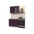 Шкаф навесной Интерлиния ВШ50ст-720-1дв модуль кухни Мила Пластик в цвете слива