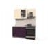 Шкаф под посуду Интерлиния ВШС50ст-720-1дв модуль кухни Мила Пластик в цвете слива