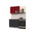 Шкаф под посуду Интерлиния ВШС50-720-2дг(2ст) модуль кухни Мила Пластик в цвете красный