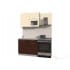 Шкаф навесной Интерлиния ВШ50-720-2дг(2ст) модуль кухни Мила Пластик в цвете шоколад