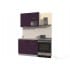 Шкаф под посуду Интерлиния ВШС50-720-2дг(2ст) модуль кухни Мила Пластик в цвете слива