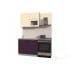 Шкаф навесной Интерлиния ВШ50-720-2дг(2ст) модуль кухни Мила Пластик в цвете слива