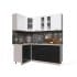 Шкаф навесной Интерлиния ВШ30ст-720-1дв модуль кухни Мила Пластик в цвете белый