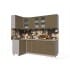 Шкаф навесной Интерлиния ВШ40ст-720-1дв модуль кухни Мила Пластик в цвете капучино