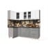 Шкаф навесной Интерлиния ВШ40ст-720-1дв модуль кухни Мила Пластик в цвете белый