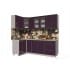 Шкаф навесной Интерлиния ВШ40ст-720-1дв модуль кухни Мила Пластик в цвете слива