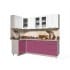 Шкаф навесной Интерлиния ВШ60-720-2дв модуль кухни Мила Пластик в цвете гортензия