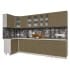 Шкаф под посуду Интерлиния ВШС80ст-720-2дв модуль кухни Мила Пластик в цвете капучино