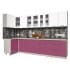 Шкаф под посуду Интерлиния ВШС80ст-720-2дв модуль кухни Мила Пластик в цвете гортензия