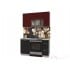 Шкаф навесной Интерлиния ВШ30-720-1дв модуль кухни Мила Пластик в цвете черный