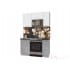 Шкаф навесной Интерлиния ВШ30-720-1дв модуль кухни Мила Пластик в цвете мрамор