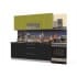 Шкаф под мойку Интерлиния НШ60мс-2дв модуль кухни Мила Пластик в цвете олива