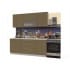 Шкаф под мойку Интерлиния НШ60мс-2дв модуль кухни Мила Пластик в цвете капучино