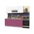 Шкаф под мойку Интерлиния НШ60мс-2дв модуль кухни Мила Пластик в цвете белый
