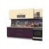 Шкаф под мойку Интерлиния НШ60мс-2дв модуль кухни Мила Пластик в цвете слива
