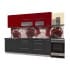 Шкаф под посуду Интерлиния ВШС80-720-2дг модуль кухни Мила Пластик в цвете красный