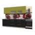 Шкаф под посуду Интерлиния ВШС70-720-2дг(1ст) модуль кухни Мила Пластик в цвете черный