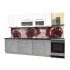 Шкаф под посуду Интерлиния ВШС80-720-2дг модуль кухни Мила Пластик в цвете мрамор