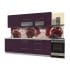 Шкаф под посуду Интерлиния ВШС80-720-2дг(2ст) модуль кухни Мила Пластик в цвете слива